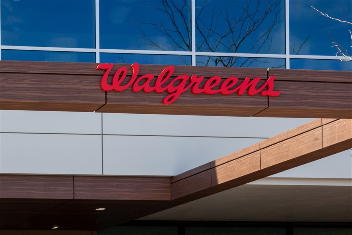 walgreens logo sign on storefront