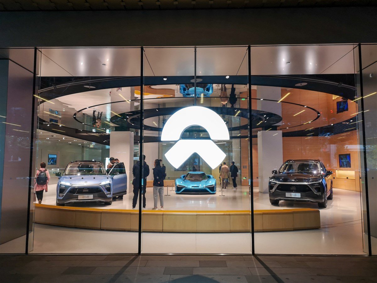 View of a dealership store of NIO in Shanghai, China, 16 November 2018 - Stock Editorial Photography