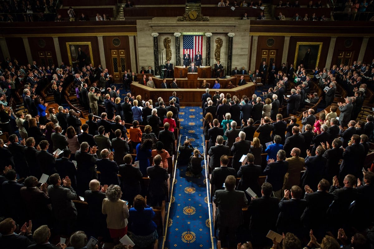 Petro Poroshenko to the Joint Session of the United States Congress — Stock Editorial Photography