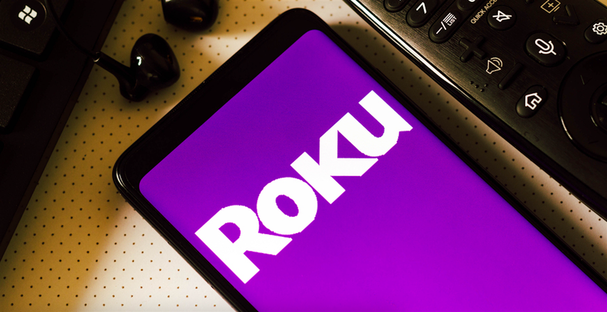 February 3, 2022, Brazil. In this photo illustration, the logo of the Roku, a brand of hardware digital media players is displayed on a smartphone screen — Stock Editorial Photography