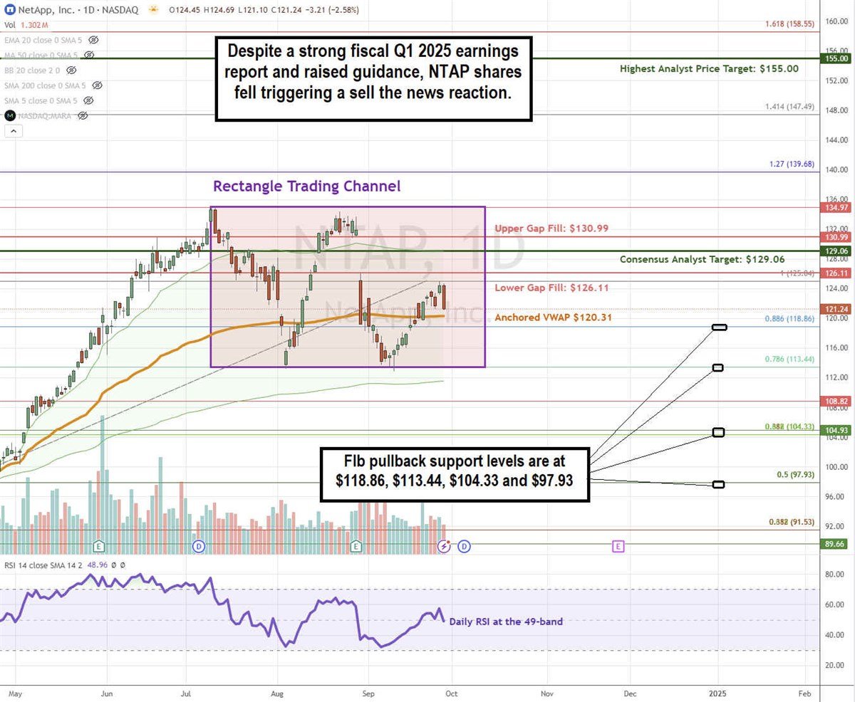 NetApp NTAP stock chart