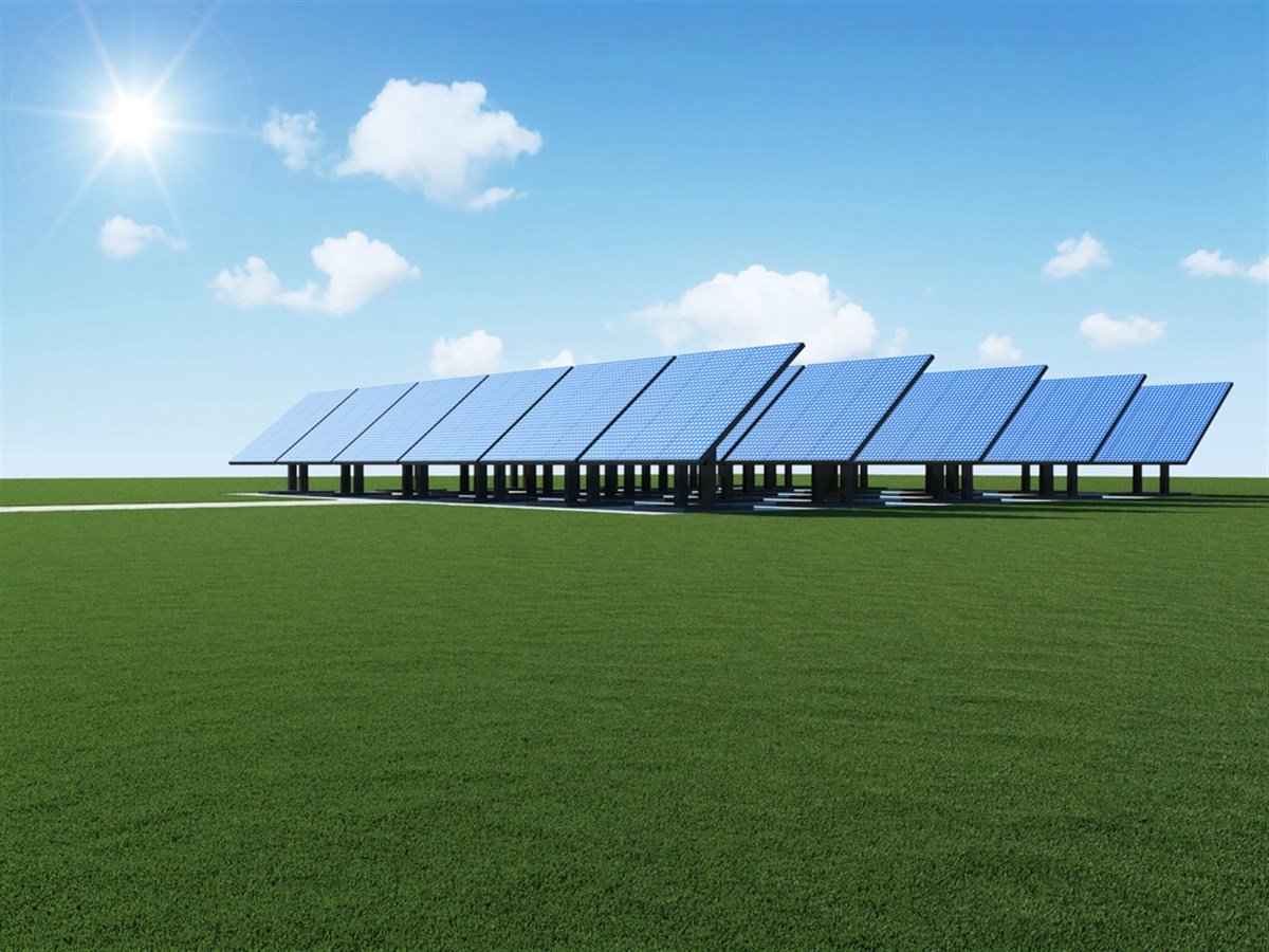 solar panels array