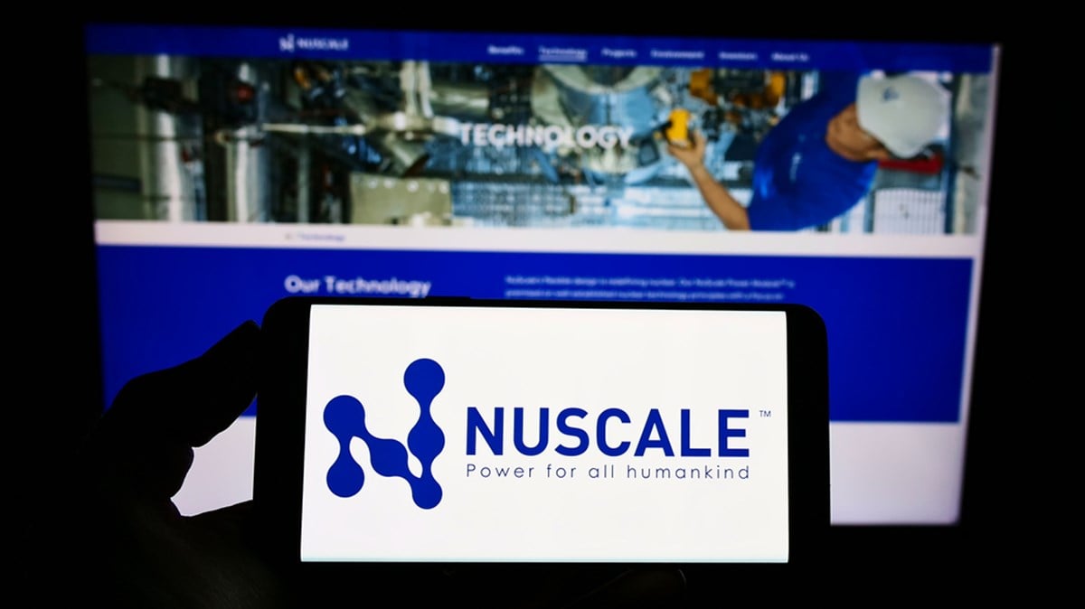 NuScale Power logo smartphone