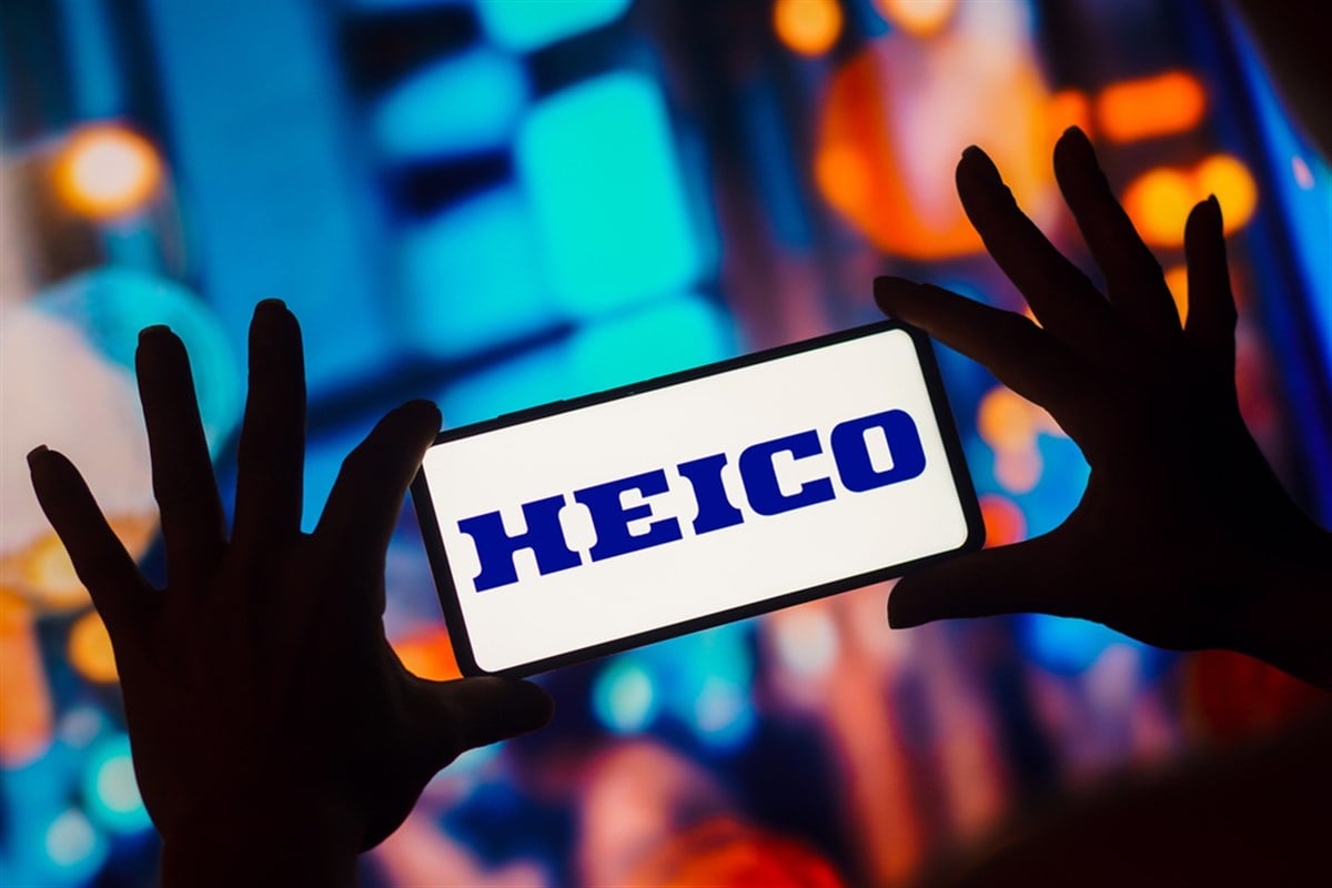 January 8, 2023, Brazil. In this photo illustration, the HEICO Corporation logo is displayed on a smartphone screen