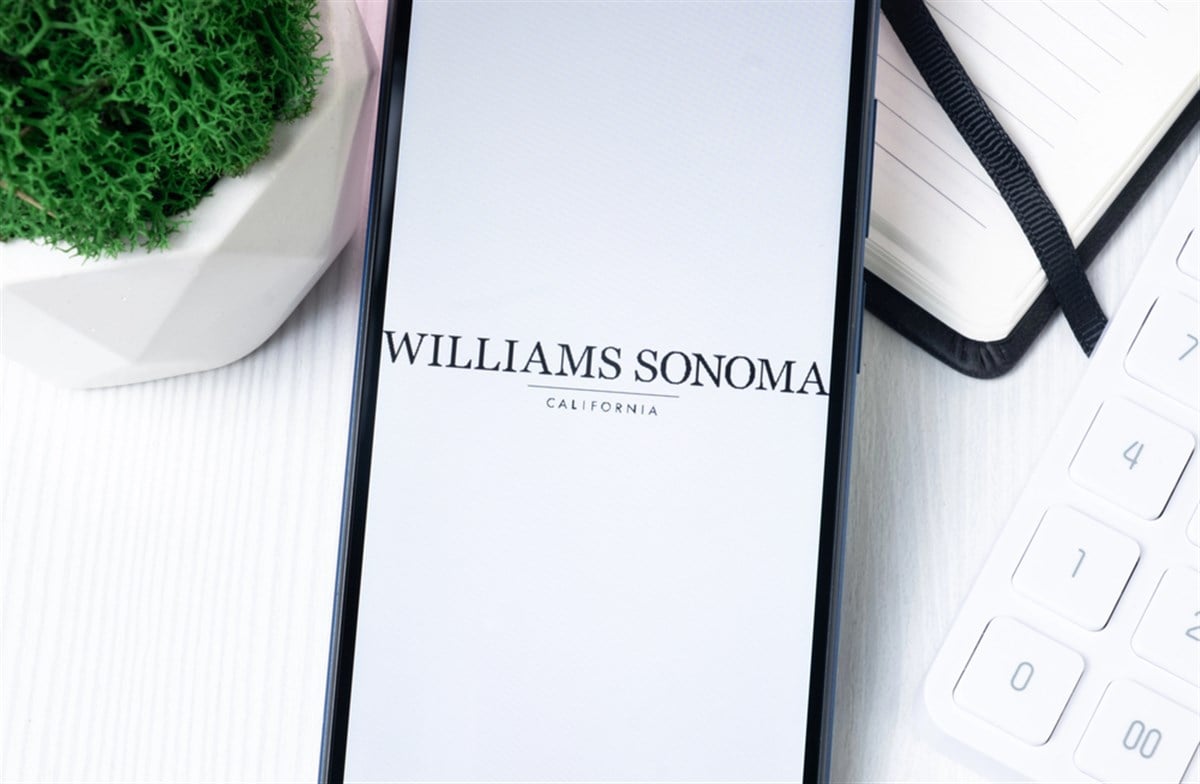 Williams Sonoma logo on smartphone