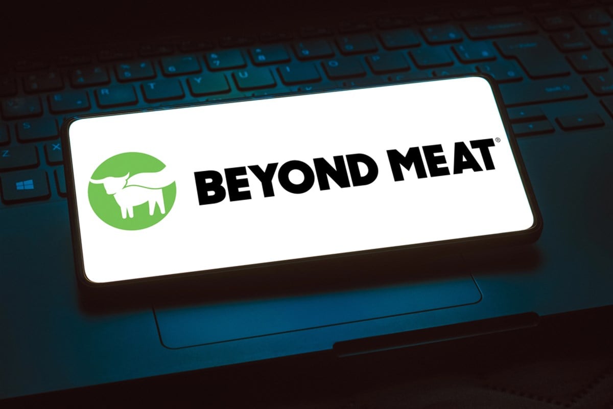 May 10, 2024, Brazil. In this photo illustration, the Beyond Meat, Inc. logo is displayed on a smartphone screen - Stock Editorial Photography