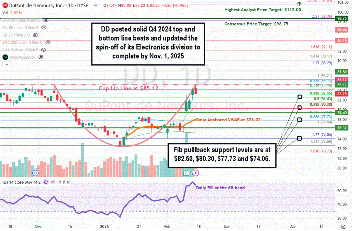 Dupont de Nemours DD stock scheme