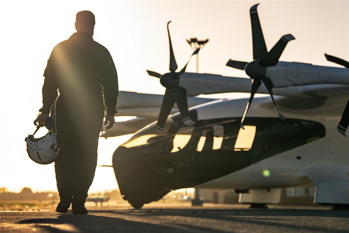 Archer Chief Pilot Jeff Greenwood With The Company’s Midnight Aircraft (Photo: Business Wire)