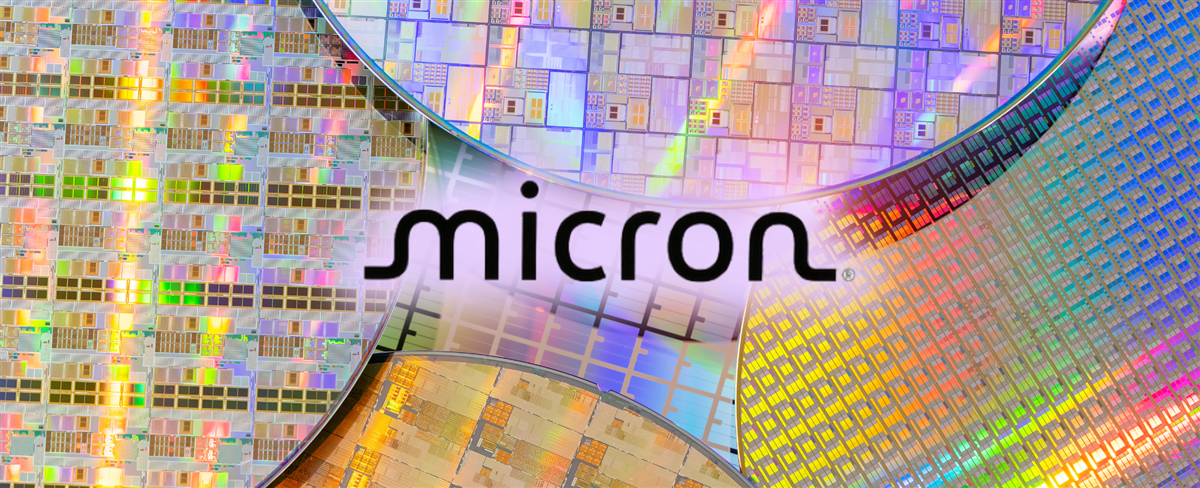 Micron semiconductor wafer