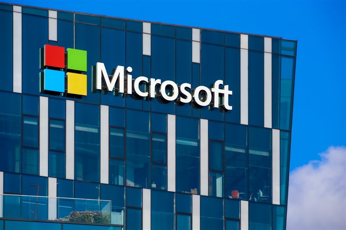 Haifa,Israel - July 22,2022: Microsoft logo on facade of office building on campus of Haifa Israel matam, located at southern entrance to Haifa, is largest and oldest dedicated hi-tech park in Israel