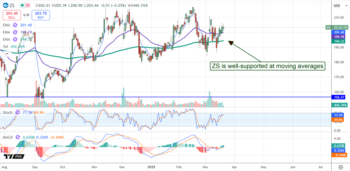 Zscler ZS Stock Chart