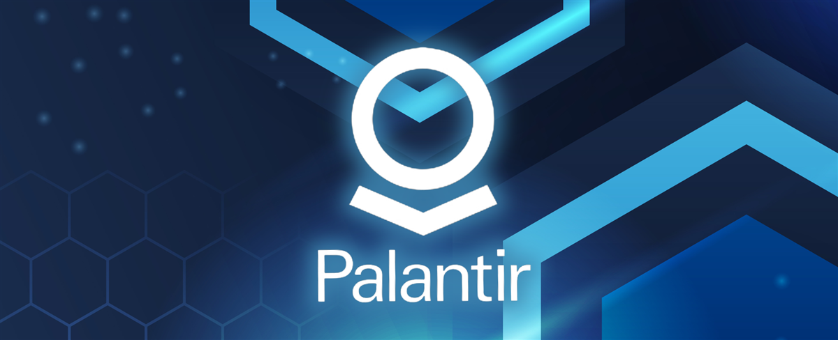 Palantir blue cell technology background