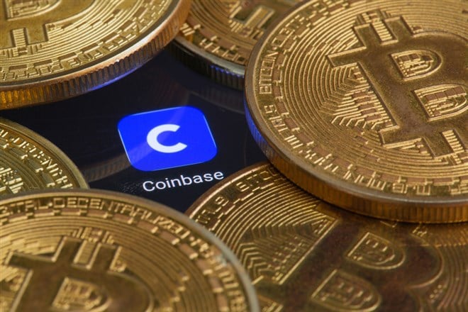 Coinbase stock price 