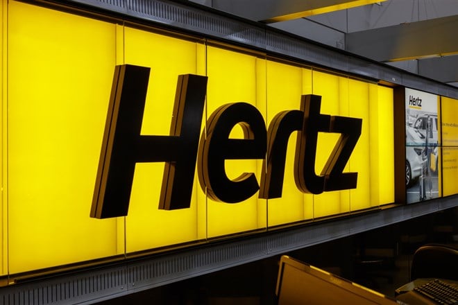 Hertz Global roundtrips back to the station. Hail or bail? 