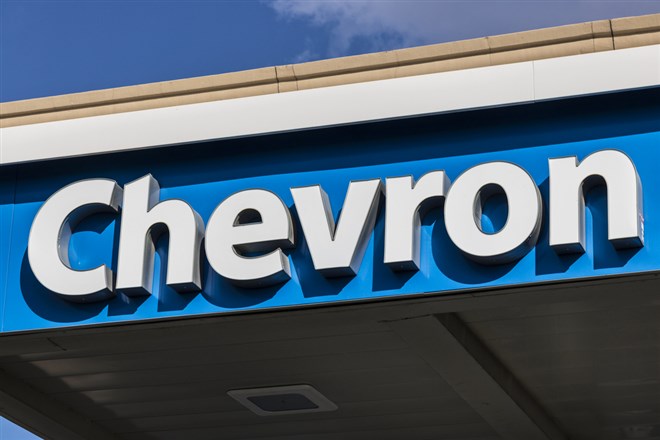 chevron stock price 