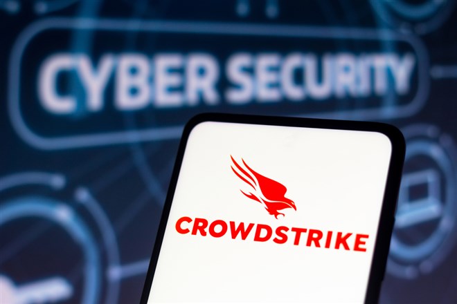 CrowdStrike Holdings seen displayed on a smartphone