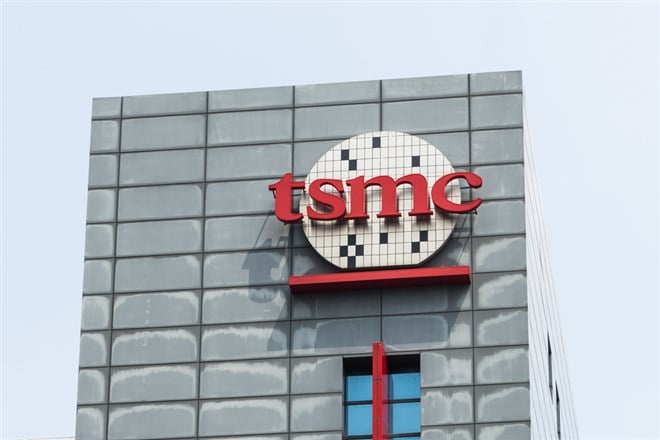 TSMC logo sign