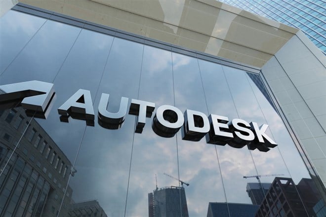 Autodesk logo displayed on building