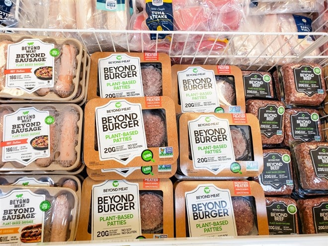 Beyond Meat burger packaging