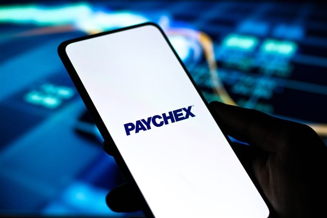 Paychex logo on smartphone screen