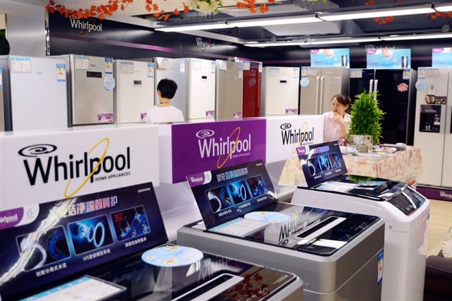 Whirlpool appliances with logo