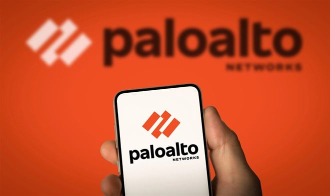 Palo Alto logo on smartphone screen