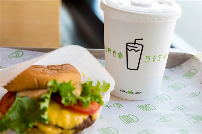 Shake Shack cup and burger