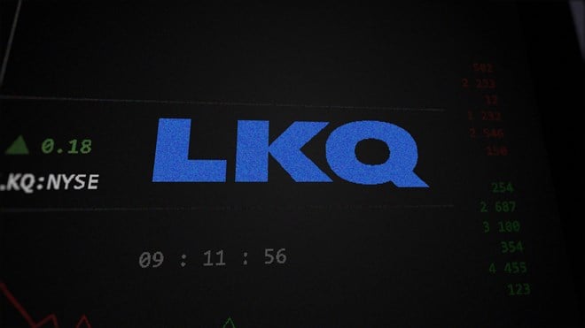 LKQ corporation stock sign