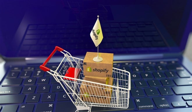 Shopify, eCommerce Image - Background Theme — Stock Editorial Photography