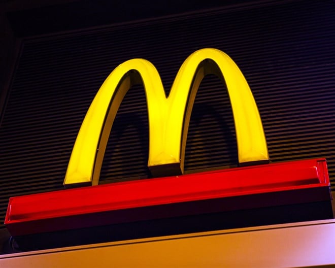 McDonalds Sign - Stock Editorial Photography