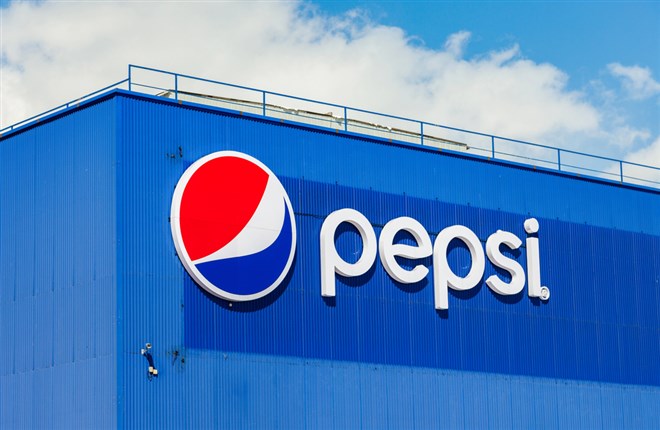 PepsiCo logo on building