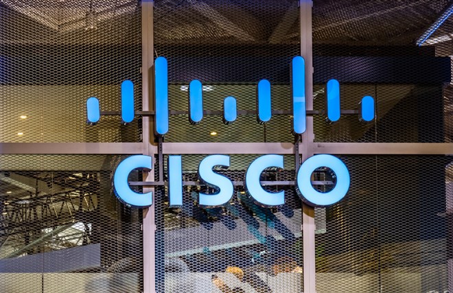 Cisco Systems AI sign on building