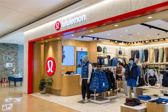 Taipei, Taiwan 4 October 2023: Lululemon shop in xinyi at Taipei city