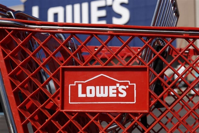 Lowe's shopping cart