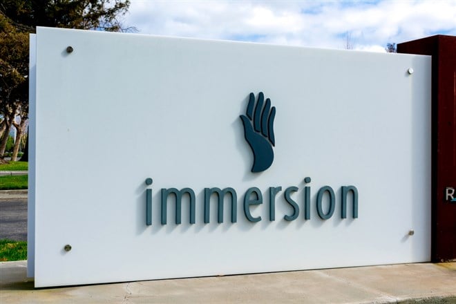 Immersion Corp Haptics sign