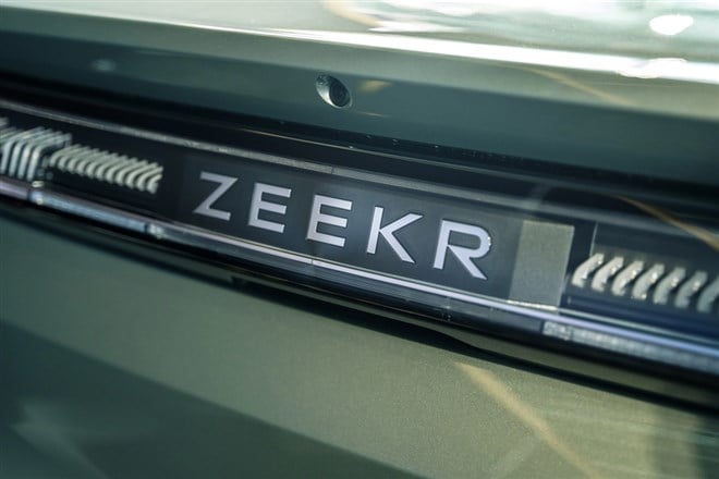 Shanghai, China - June 4, 2024: Zeekr car. Chinese zeekr electric automobile industry. High quality photo — Stock Editorial Photography