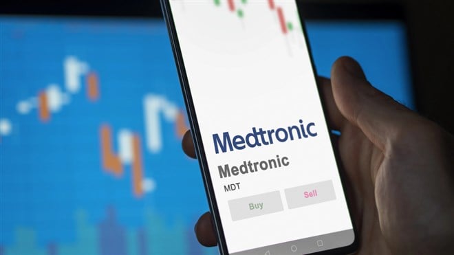 Medtronic stock price 