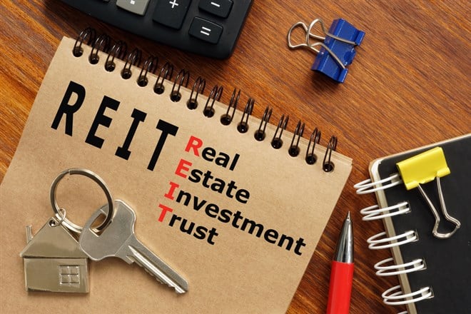 Real Estate Investment Trust REIT is shown using a text