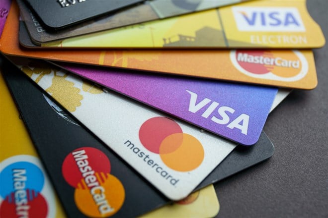 Credit and debit cards. MasterCard, Visa, Maestro