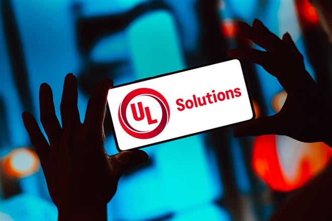 April 18, 2024, Brazil. In this photo illustration, the UL Solutions Inc. logo is displayed on a smartphone screen