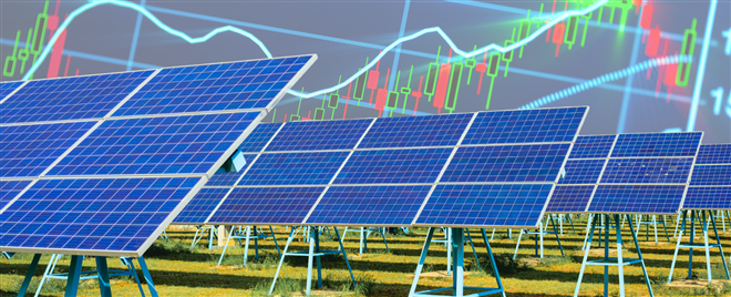 Solar energy stock chart