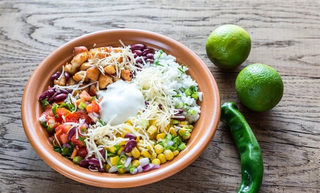 chicken burrito bowl