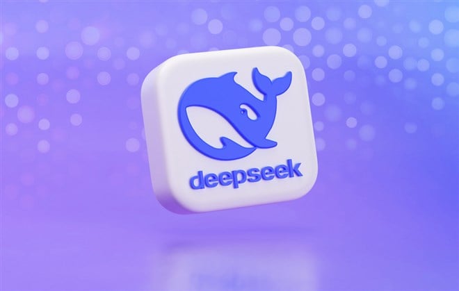 Valencia, Spain - January 2025: DeepSeek is an open-source AI chatbot developed by DeepSeek in China as a alternative to ChatGPT or Gemini artificial intelligences. Isolated 3D icon — Stock Editorial Photography