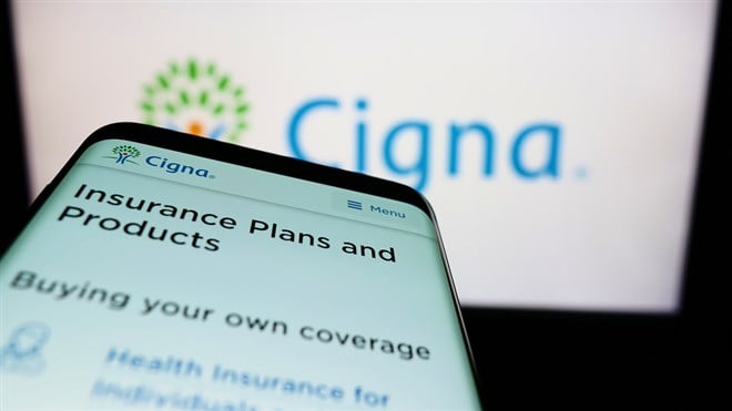 Cigna Close-up of a tablet pc with a digital screen. — Photo by Wirestock