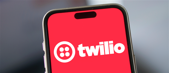 Dhaka, Bangladesh- 26 Nov 2024: Twilio logo is displayed on smartphone. Twilio Inc is an American cloud communications company. — Stock Editorial Photography