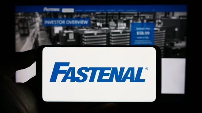 Fastenal logo on smartphone