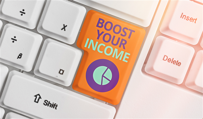 boost your income on computer keyboard