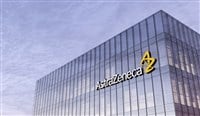 photo of astrazeneca sign and logo on office building