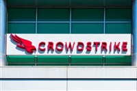 Crowdstrike logo on building exterior