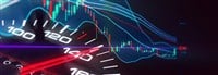 Speedometer analyzing financial statistics 